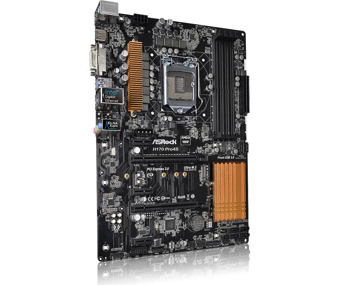 PCパーツ asrock h170-pro4s + core i7-6700 Asrock H170 Pro4S - Motherboard Specifications On MotherboardDB